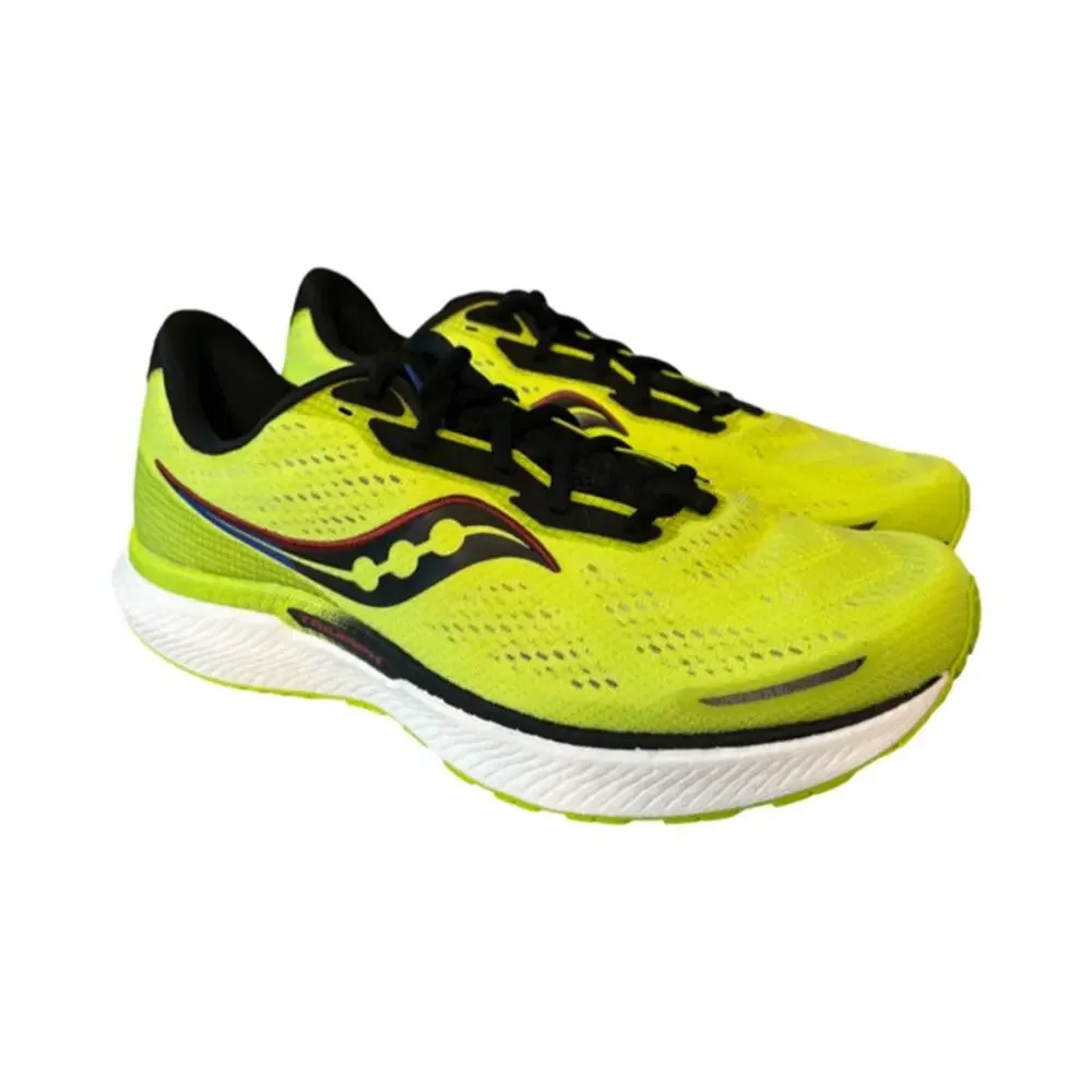 Saucony Triumph 19 S20678-25 Men's Running Shoes, Acid/Blue Raz Size 12~NEW - Picture 2 of 6